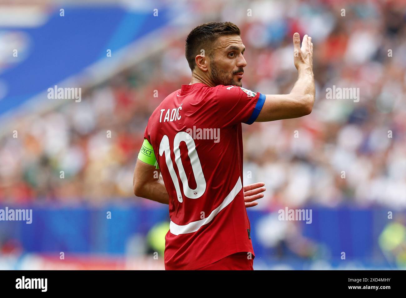 MUNCHEN, 20-06-2024, Allianz Arena. Championnat d'Europe de Football Euro2024, match de groupes n°18 entre la Slovénie et la Serbie, joueur serbe Dusan Tadic crédit : Pro Shots/Alamy Live News Banque D'Images