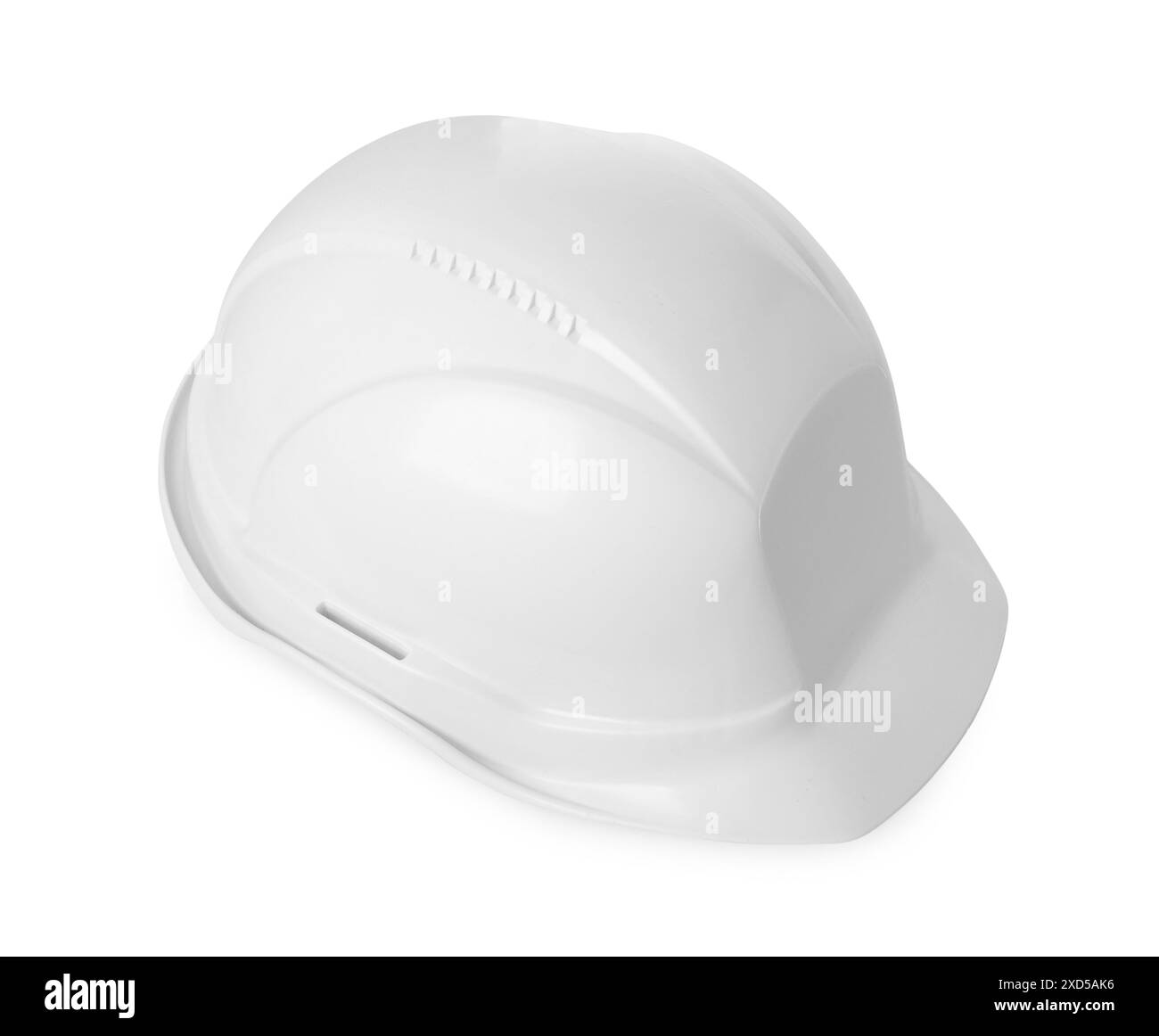 Casque de sécurité isolé sur blanc. Équipement de sécurité Banque D'Images