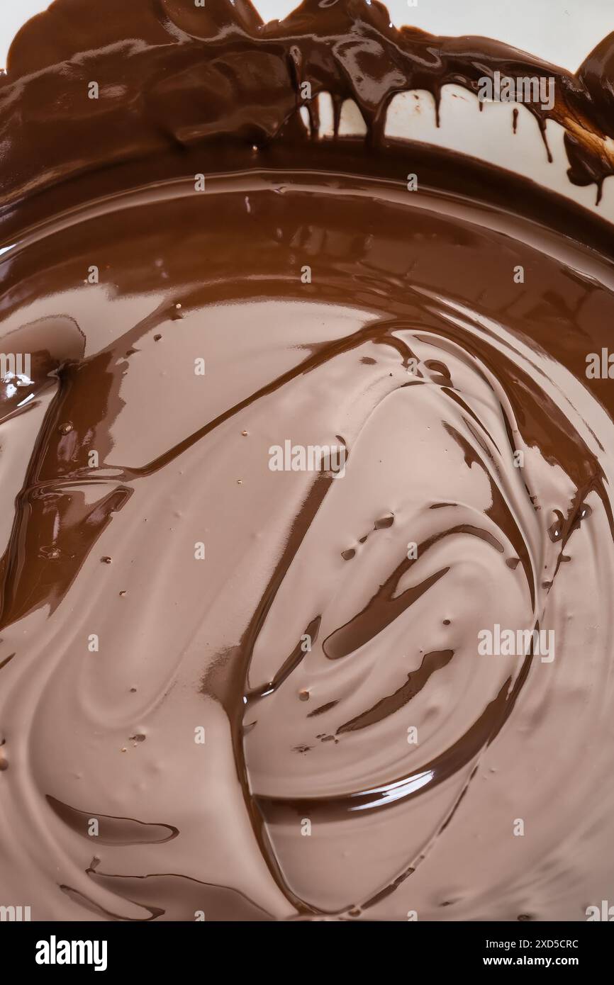 Chocolat fondu, fond gros plan Banque D'Images