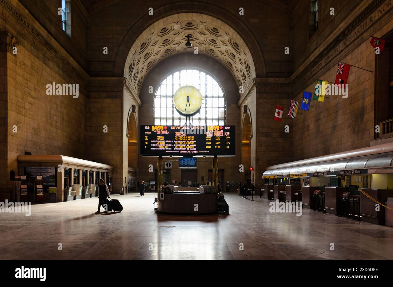 The Great Hall of Toronto Union Station, Ontario, Canada Banque D'Images