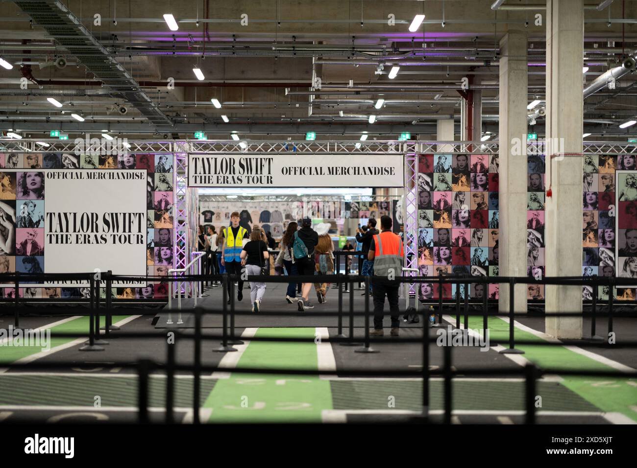 Taylor Swift - Wembley Era Tour préparation du concert - Londres, Royaume-Uni juin 2024 Swiftie Banque D'Images