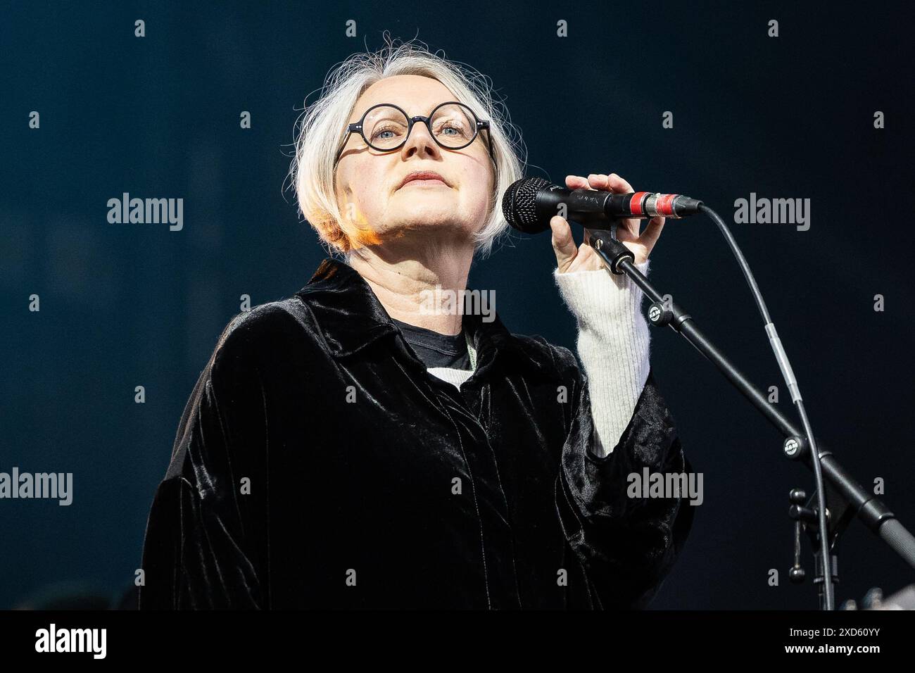 Elisabeth Frazer avec une attaque massive en juin 2024 Banque D'Images