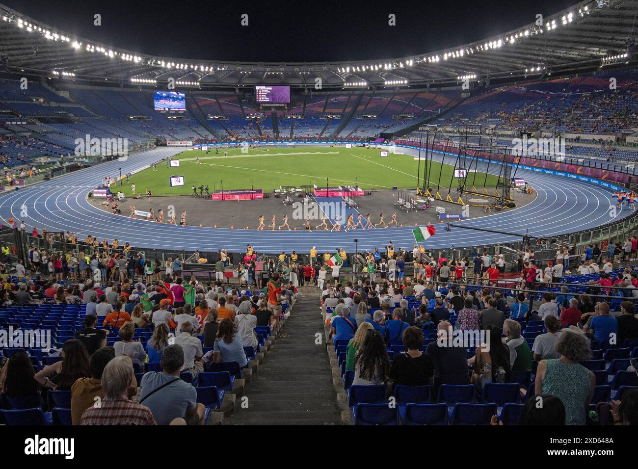Championnat d'Europe d'athlétisme Roma 2024, stade olympique, finale féminine du 5000 m, Rome, Latium, Italie Banque D'Images