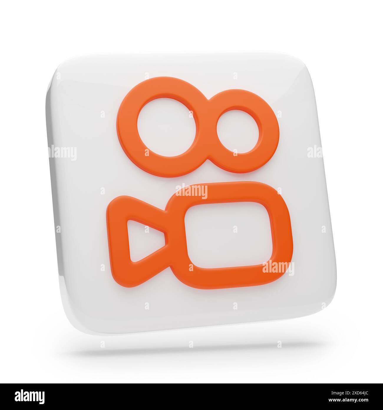 Buenos Aires, Argentine - 20 juin 2024 : Kuaishou logo tridimensionnel isolé sur fond blanc. illustration 3d. Banque D'Images