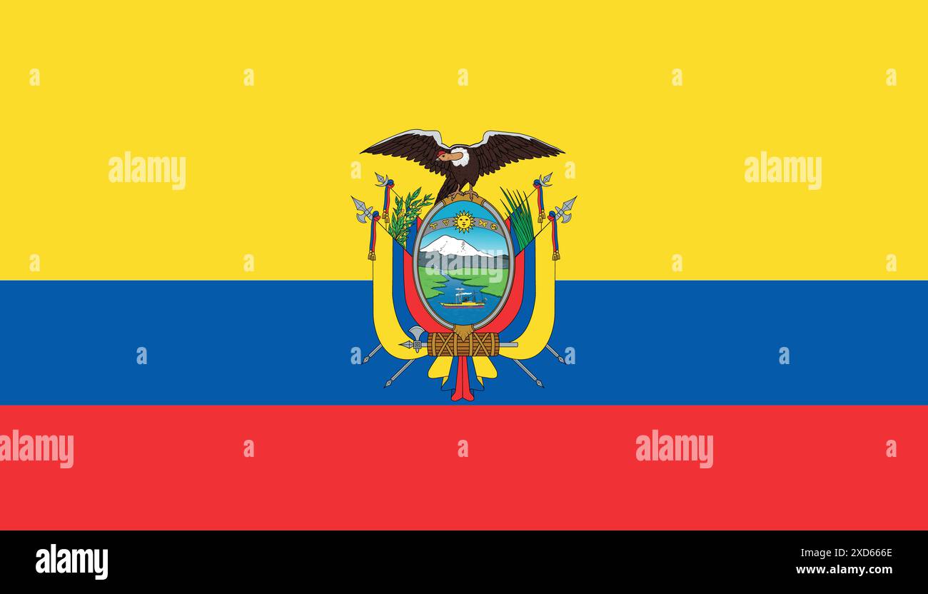 Drapeau Équateur 150x90cm - AZ FLAG, Neuf, Prêt à Flotter