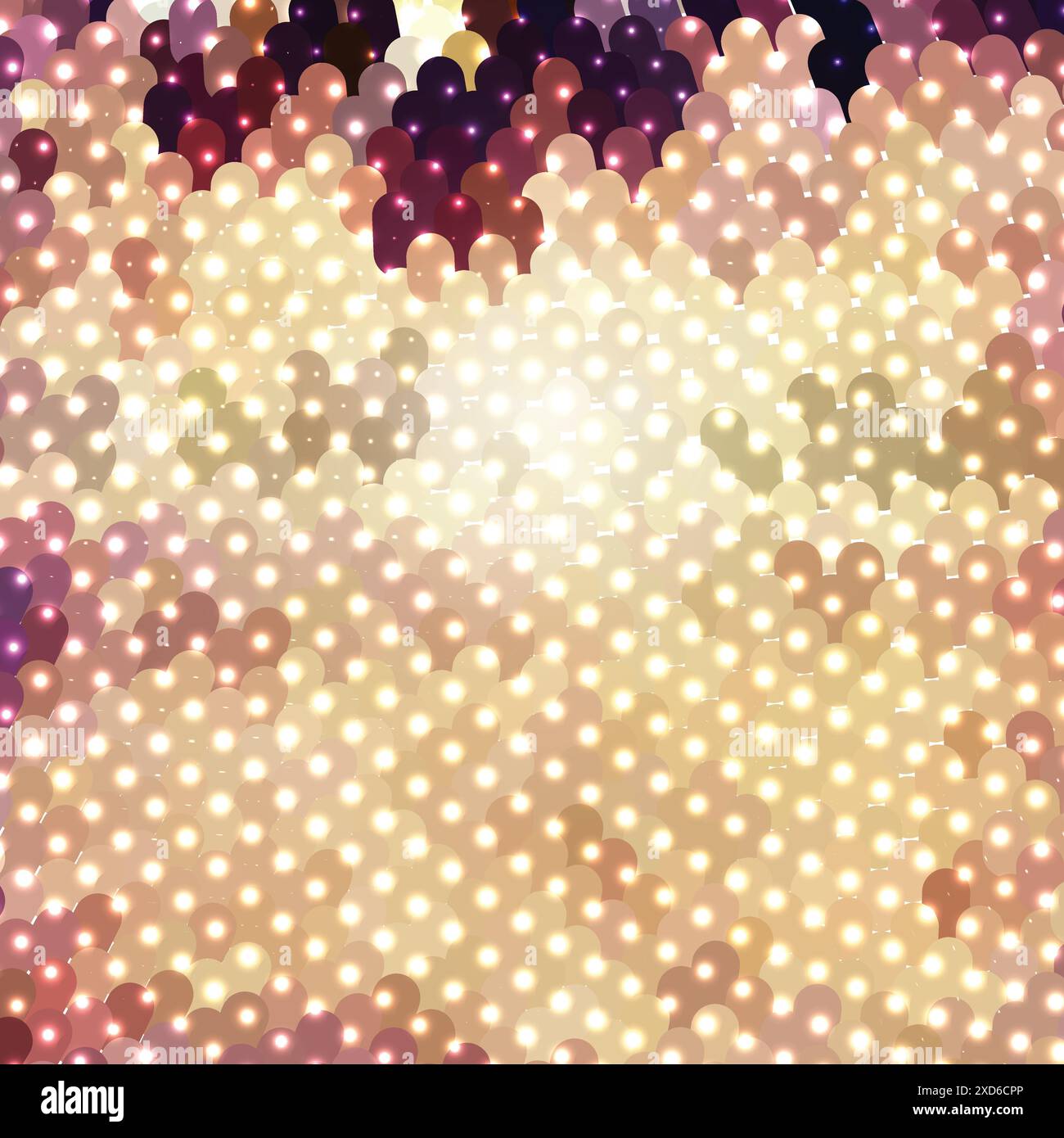 illustration de conception vectorielle de fond de cercles incandescents Illustration de Vecteur