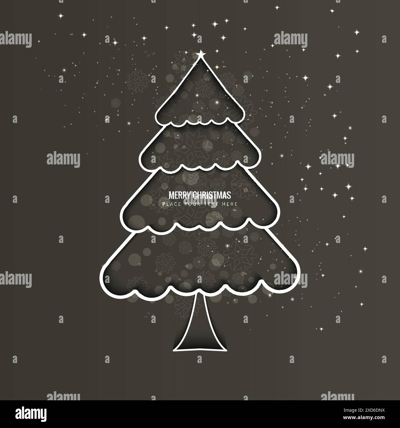 fond d'arbre de noël délimité Illustration de Vecteur