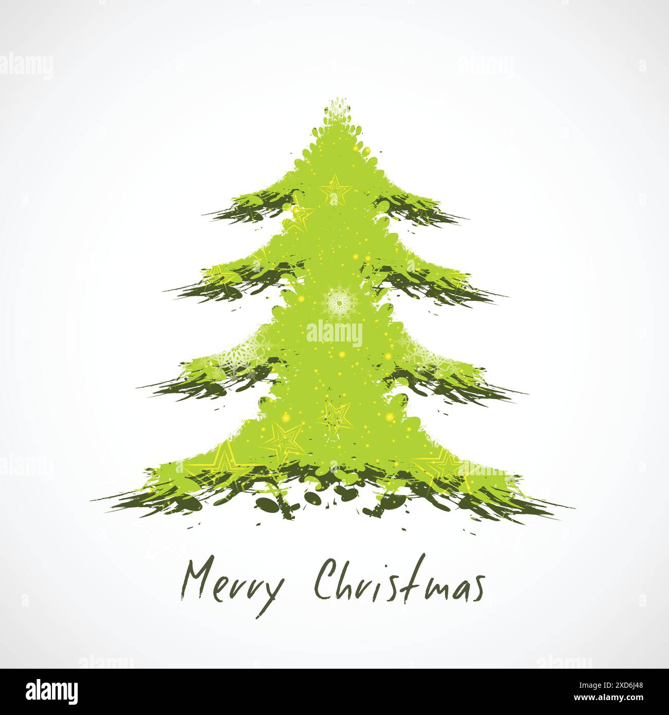 illustration de conception de vecteur d'arbre de noël vert Illustration de Vecteur