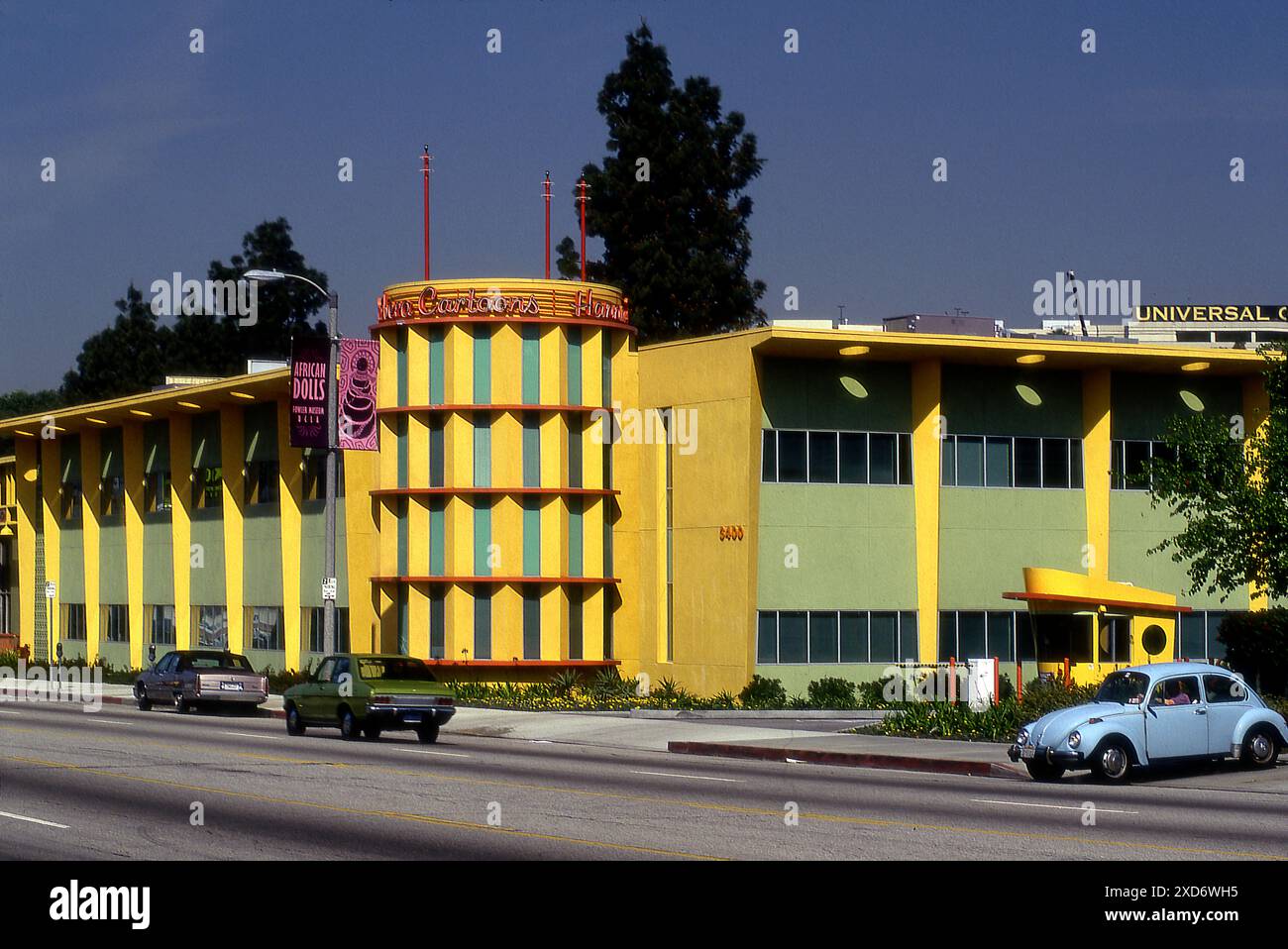 Hanna Barbera, animation, studio, architecture, années 1960, Space Age, Googies, Studio, ville, San Fernando Valley, Los Angeles, Californie, États-Unis Banque D'Images
