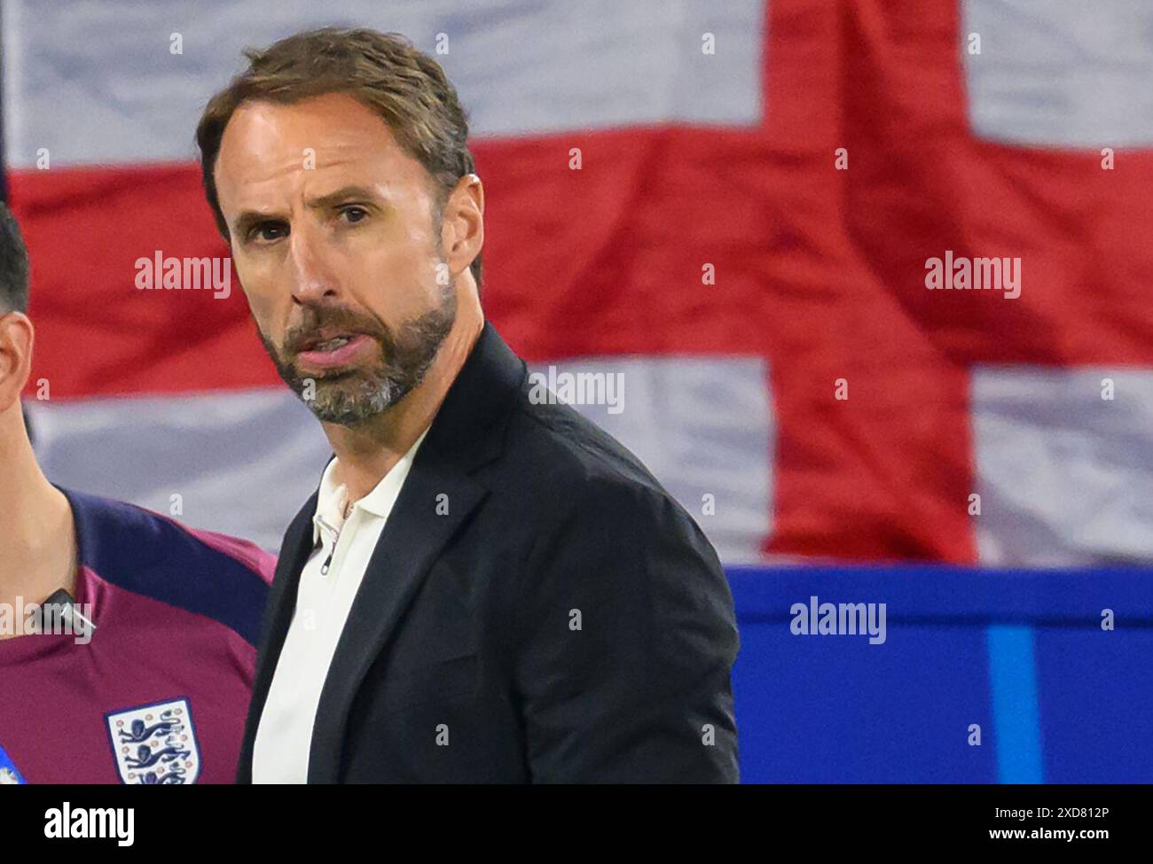 16 juin 2024 - Serbie v Angleterre - Championnats UEFA Euro 2024 - Groupe C - Gelsenkirchen. Gareth Southgate, directeur de l'Angleterre. Image : Mark pain / Alamy Live News Banque D'Images