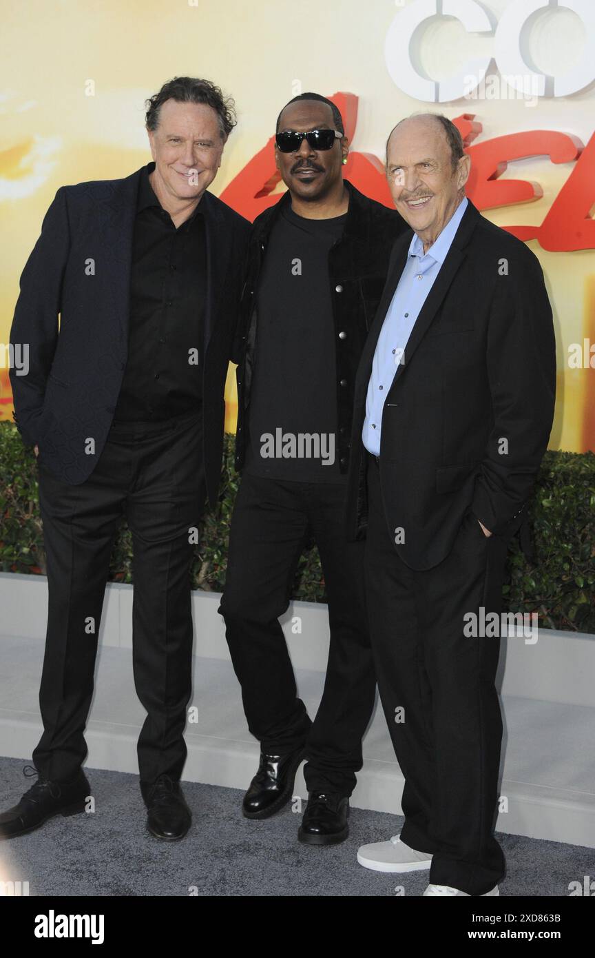 CA. 20 juin 2024. Juge Reinhold, Eddie Murphy, John Ashton aux arrivées pour BEVERLY HILLS COP : AXEL F Premiere, The Wallis Annenberg Center for the Performing Arts, Beverly Hills, CA, 20 juin 2024. Crédit : Elizabeth Goodenough/Everett Collection/Alamy Live News Banque D'Images