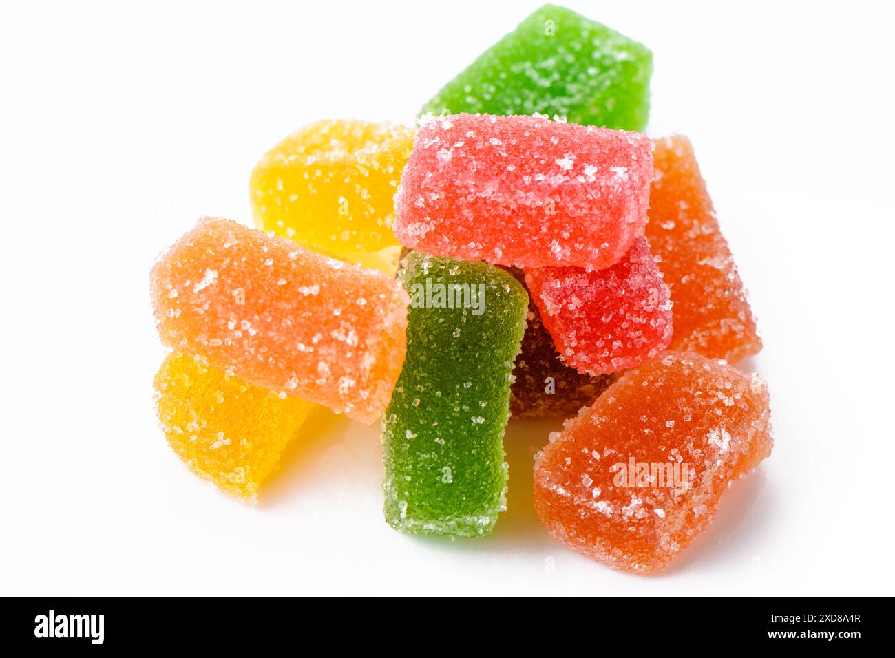 Bonbons gelés isolés sur un fond blanc 3 Banque D'Images