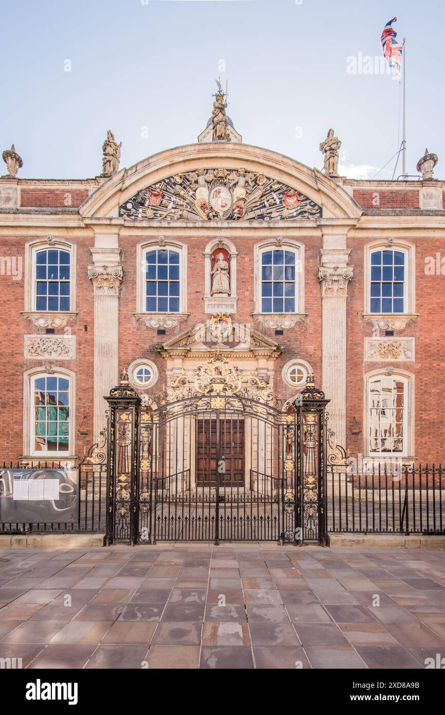 Le magnifique bâtiment Guildhall à High St, Worcester, Worcestershire Banque D'Images