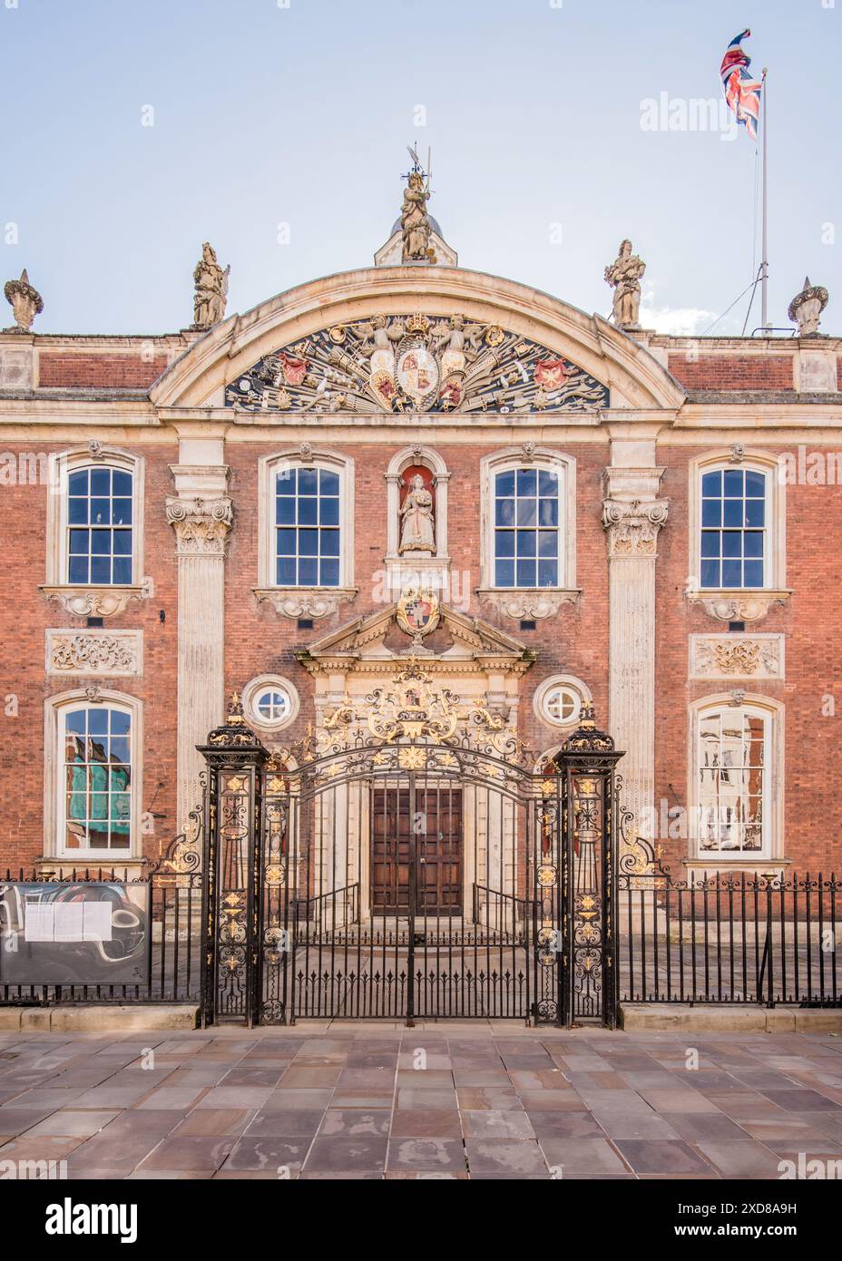 Le magnifique bâtiment Guildhall à High St, Worcester, Worcestershire Banque D'Images