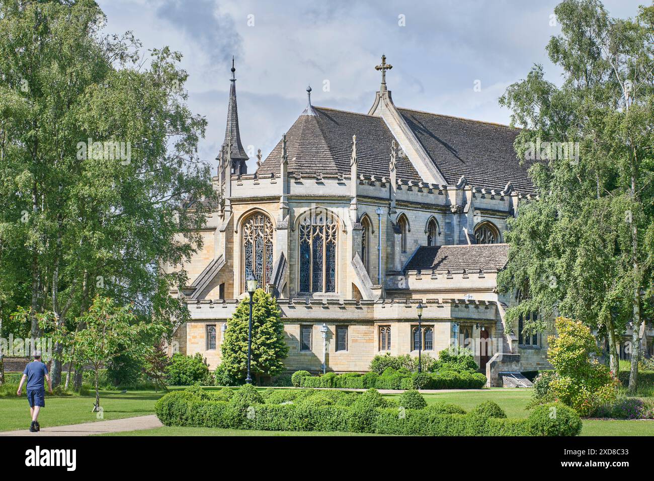 Chapelle chrétienne à l'école publique (privée) d'Oundle, Angleterre. Banque D'Images