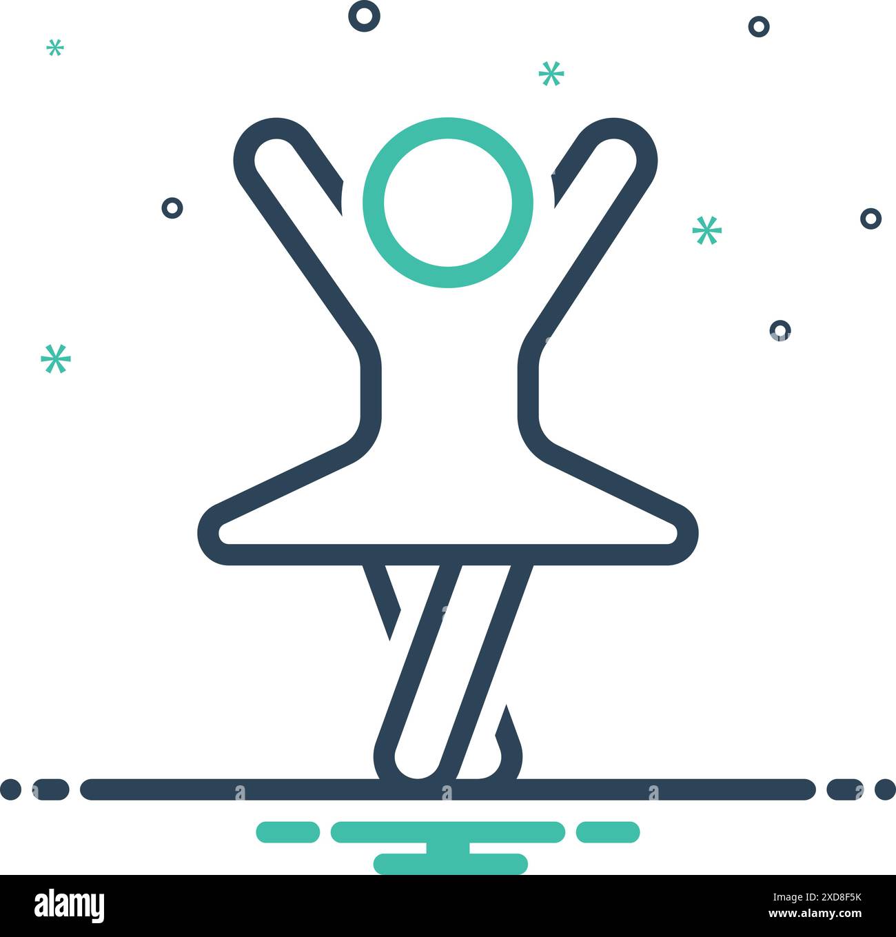 Icône du ventre contemporain Illustration de Vecteur