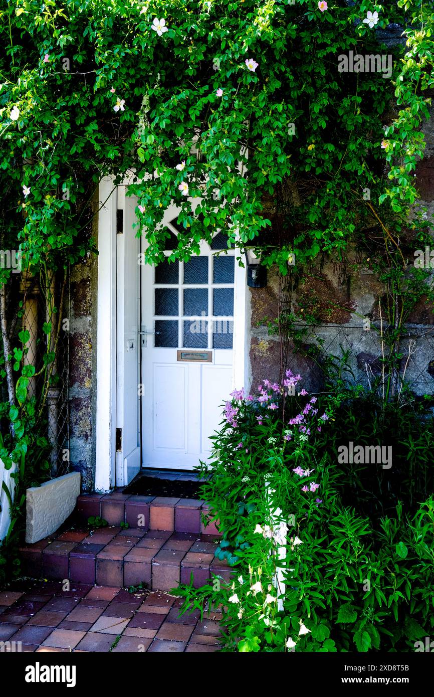 porte de la maison de l'île de skye Banque D'Images