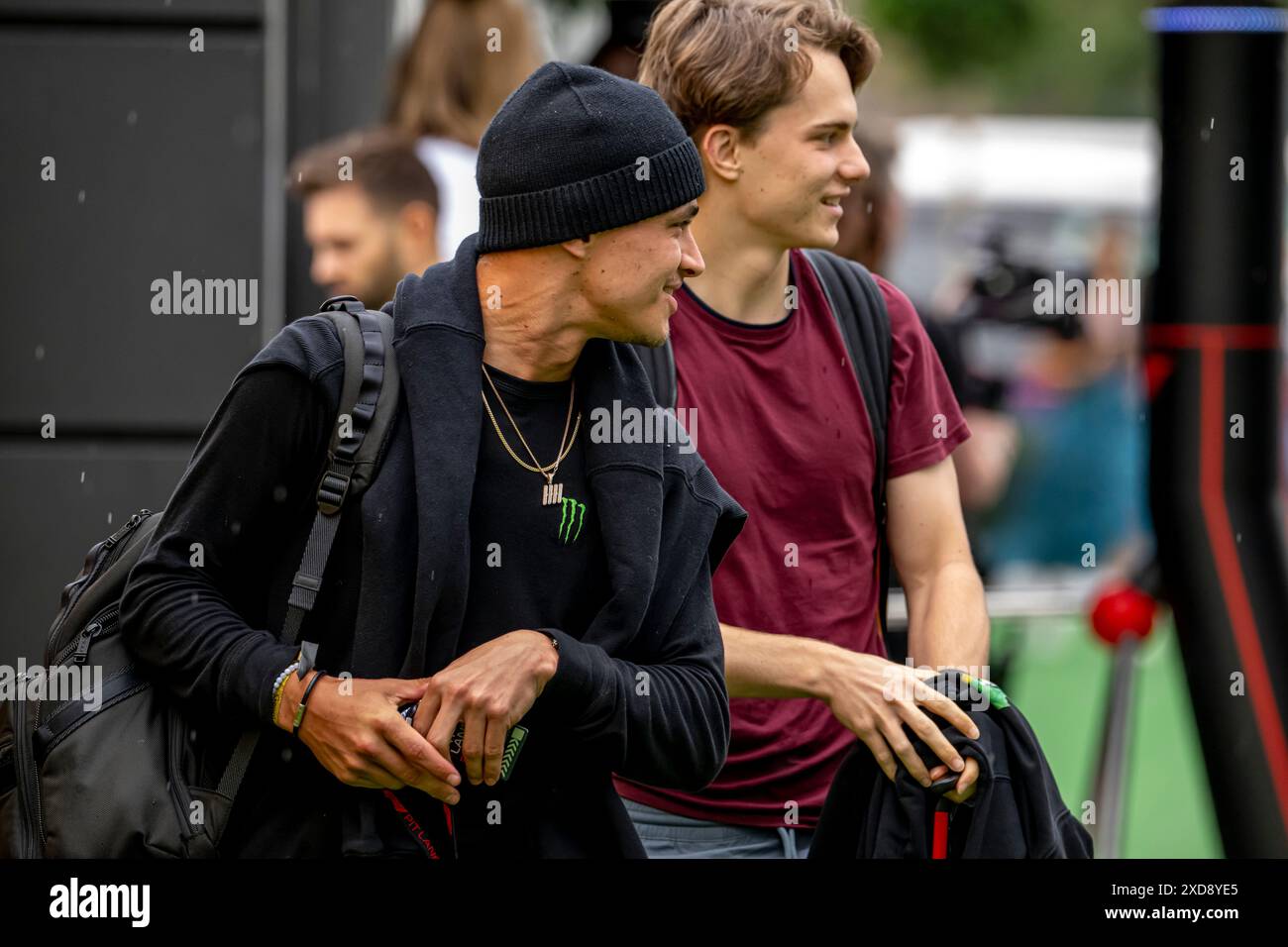 Montmelo, Espagne, 21 juin 2024, Lando Norris, du Royaume-Uni, concourt pour McLaren F1. The Build Up, 10e manche du championnat de formule 1 2024. Crédit : Michael Potts/Alamy Live News Banque D'Images