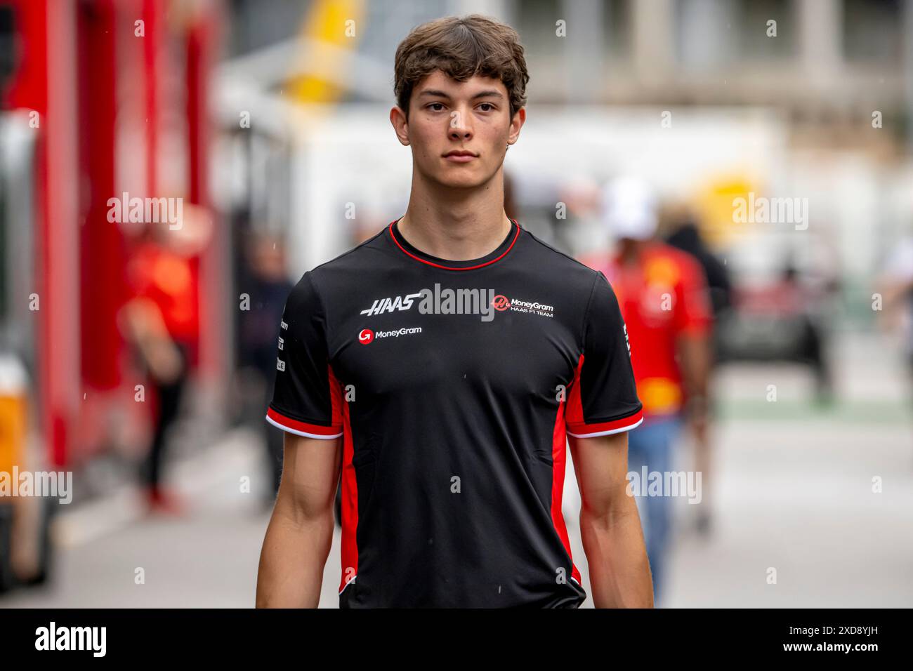 Montmelo, Espagne, 21 juin 2024, Oliver Bearman, pilote de réserve de l'écurie Ferrari participant à la build UP, 10e manche du championnat de formule 1 2024. Crédit : Michael Potts/Alamy Live News Banque D'Images