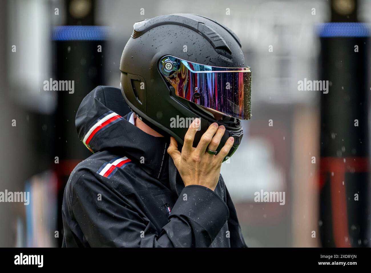 Montmelo, Espagne, 21 juin 2024, Mick Schumacher, pilote de réserve de l'écurie Mercedes F1 participant à la Build Up, 10e manche du championnat de formule 1 2024. Crédit : Michael Potts/Alamy Live News Banque D'Images
