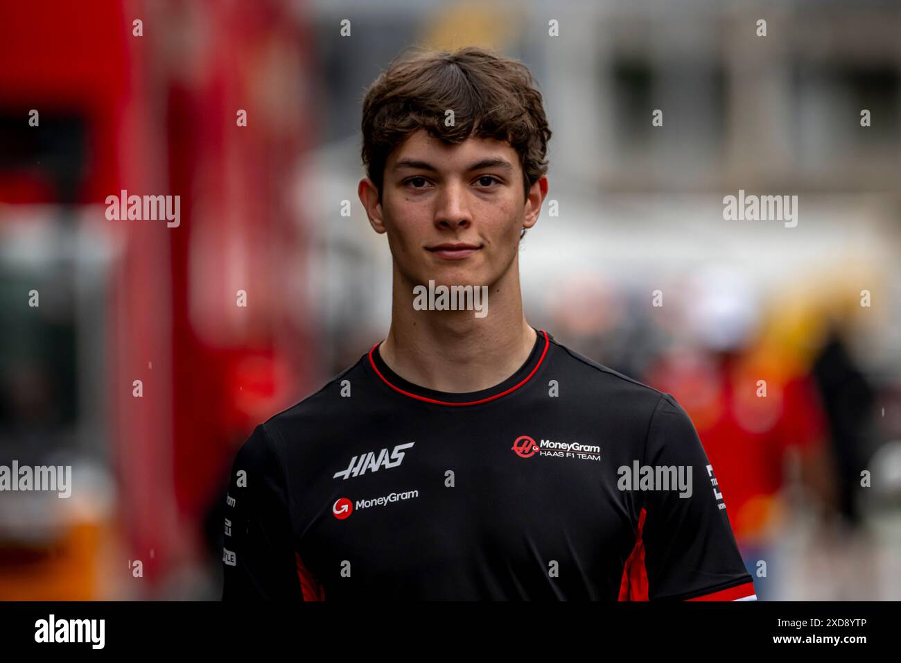 Montmelo, Espagne, 21 juin 2024, Oliver Bearman, pilote de réserve de l'écurie Ferrari participant à la build UP, 10e manche du championnat de formule 1 2024. Crédit : Michael Potts/Alamy Live News Banque D'Images