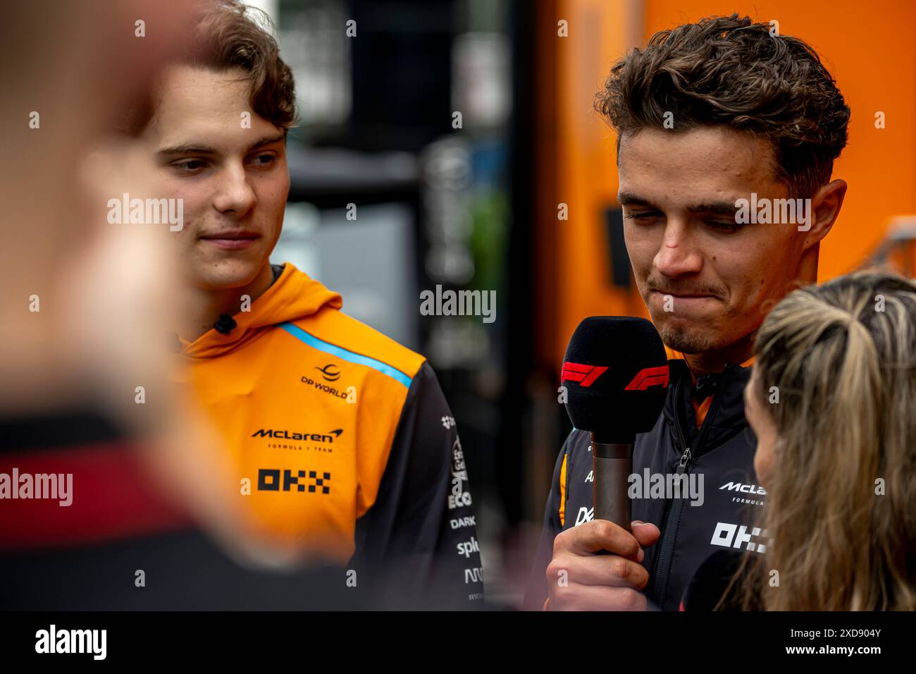 Montmelo, Espagne, 21 juin 2024, Lando Norris, du Royaume-Uni, concourt pour McLaren F1. The Build Up, 10e manche du championnat de formule 1 2024. Crédit : Michael Potts/Alamy Live News Banque D'Images