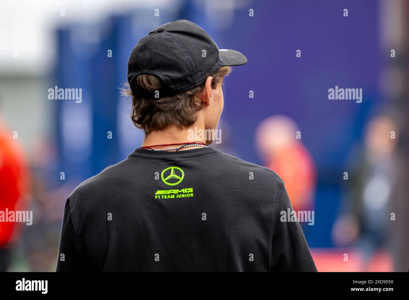 Montmelo, Espagne, 21 juin 2024, Andrea Kimi Antonelli , participant au Build Up, 10e manche du championnat de formule 1 2024. Crédit : Michael Potts/Alamy Live News Banque D'Images