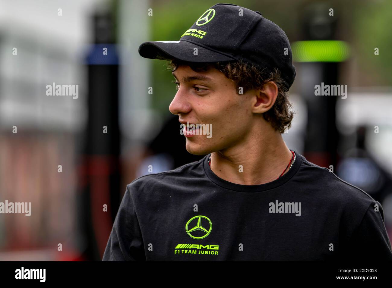 Montmelo, Espagne, 21 juin 2024, Andrea Kimi Antonelli , participant au Build Up, 10e manche du championnat de formule 1 2024. Crédit : Michael Potts/Alamy Live News Banque D'Images