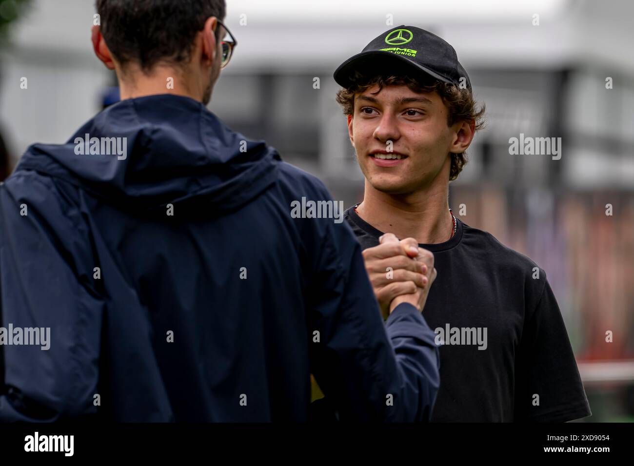 Montmelo, Espagne, 21 juin 2024, Andrea Kimi Antonelli , participant au Build Up, 10e manche du championnat de formule 1 2024. Crédit : Michael Potts/Alamy Live News Banque D'Images