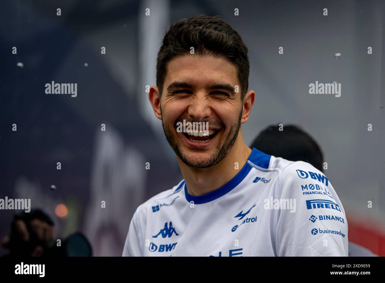 Montmelo, Espagne, 21 juin 2024, Esteban Ocon, de France, concourt pour Alpine . The Build Up, 10e manche du championnat de formule 1 2024. Crédit : Michael Potts/Alamy Live News Banque D'Images