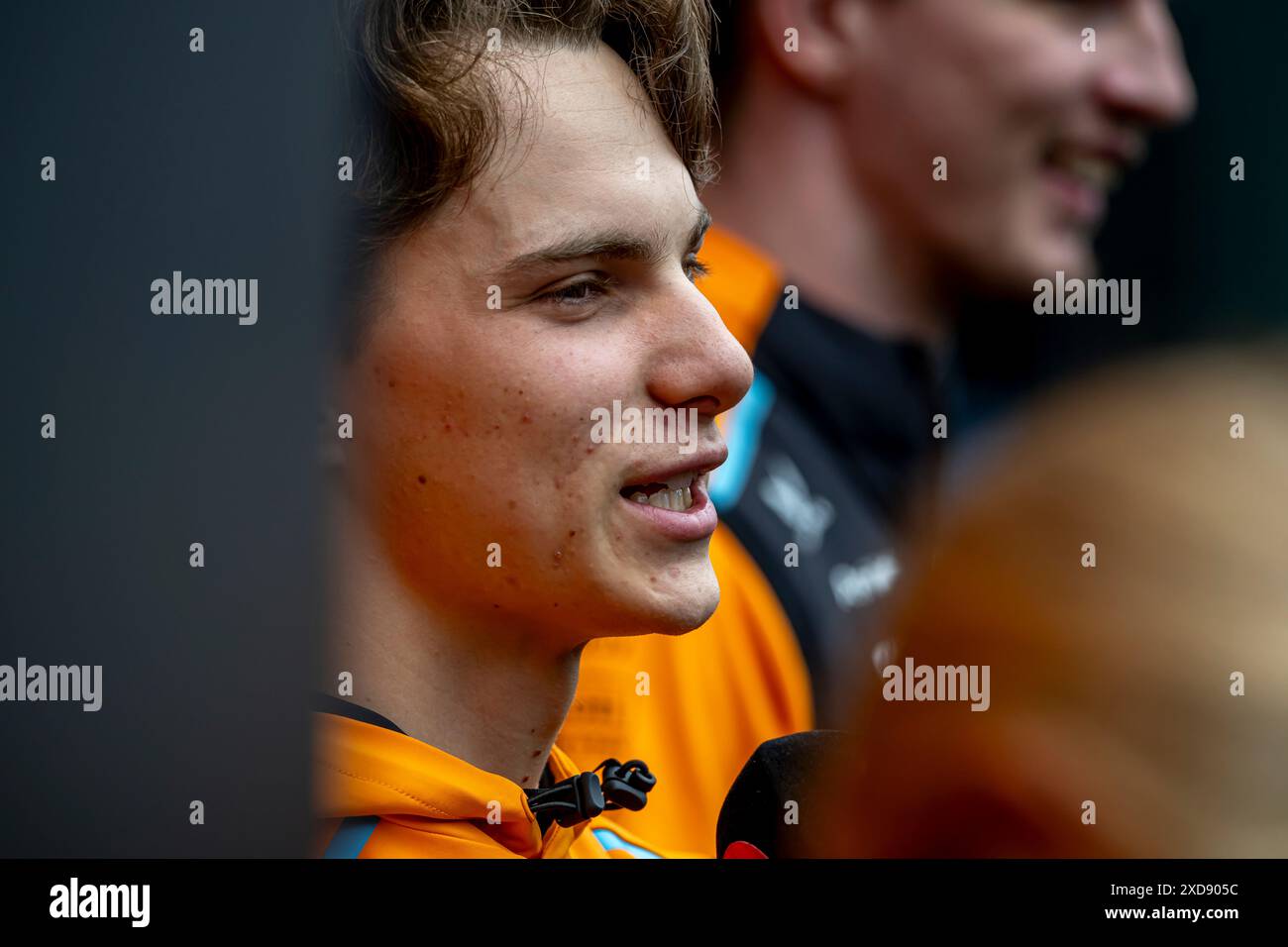 Montmelo, Espagne, 21 juin 2024, Oscar Piastri, de l'Australie, concourt pour McLaren F1. The Build Up, 10e manche du championnat de formule 1 2024. Crédit : Michael Potts/Alamy Live News Banque D'Images