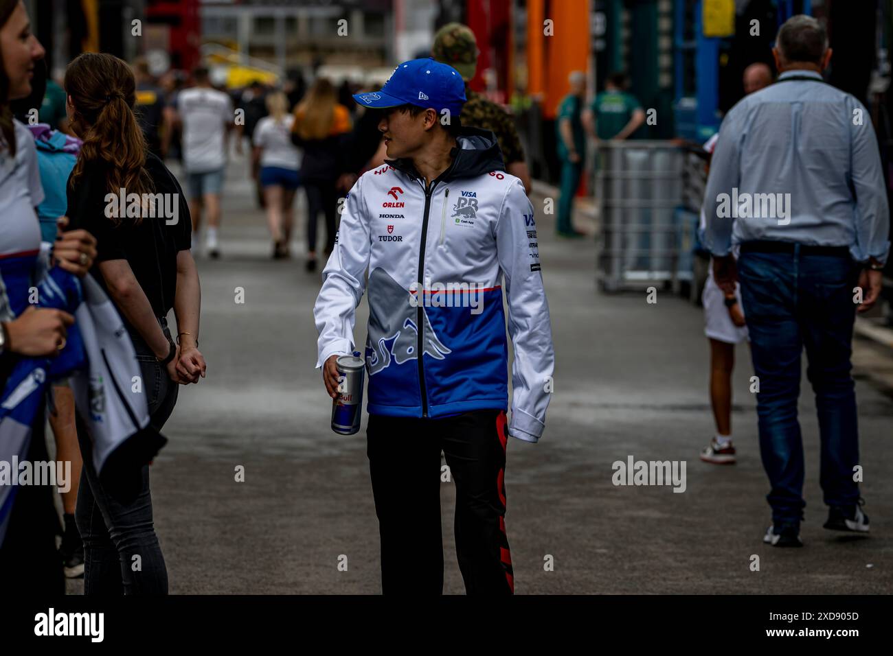 Montmelo, Espagne, 21 juin 2024, Yuki Tsunoda, du Japon, concourt pour Visa Cash App RB F1 Team. The Build Up, 10e manche du championnat de formule 1 2024. Crédit : Michael Potts/Alamy Live News Banque D'Images