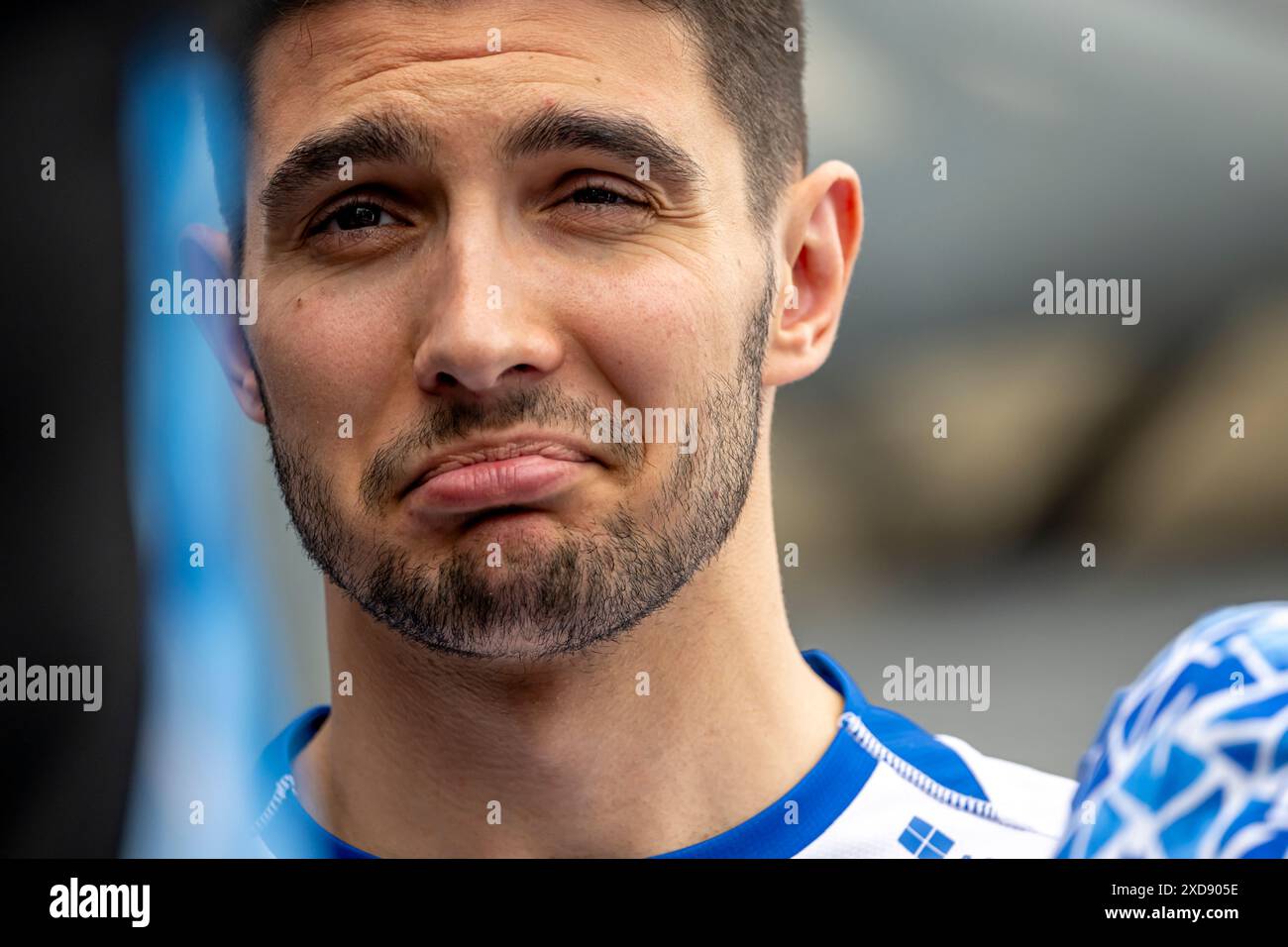 Montmelo, Espagne, 21 juin 2024, Esteban Ocon, de France, concourt pour Alpine . The Build Up, 10e manche du championnat de formule 1 2024. Crédit : Michael Potts/Alamy Live News Banque D'Images