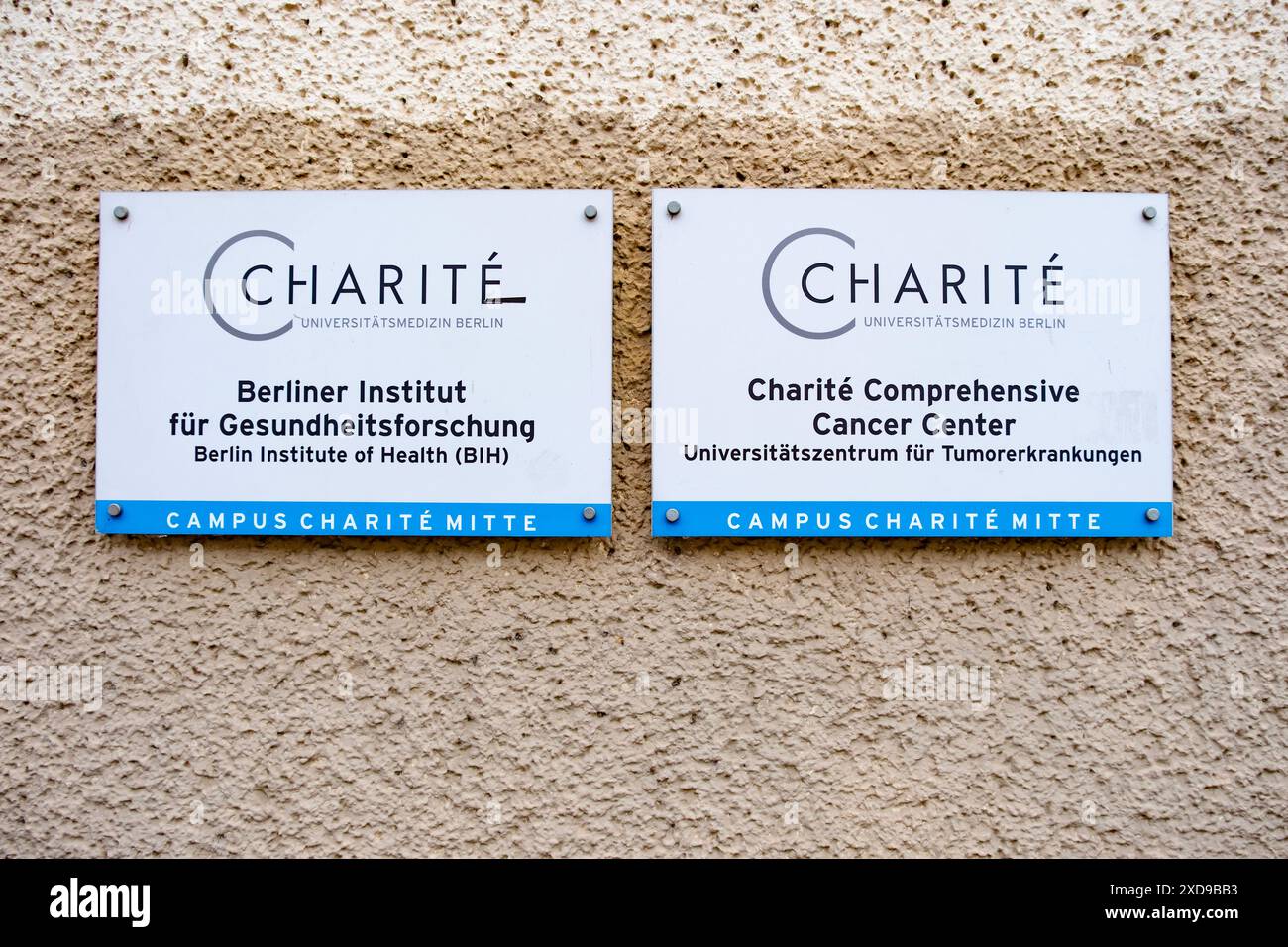Hôpital multidisciplinaire Charite, complexe médical universitaire allemand, transplantation d'organes, traitement des maladies oncologiques, réadaptation, Berlin, Banque D'Images