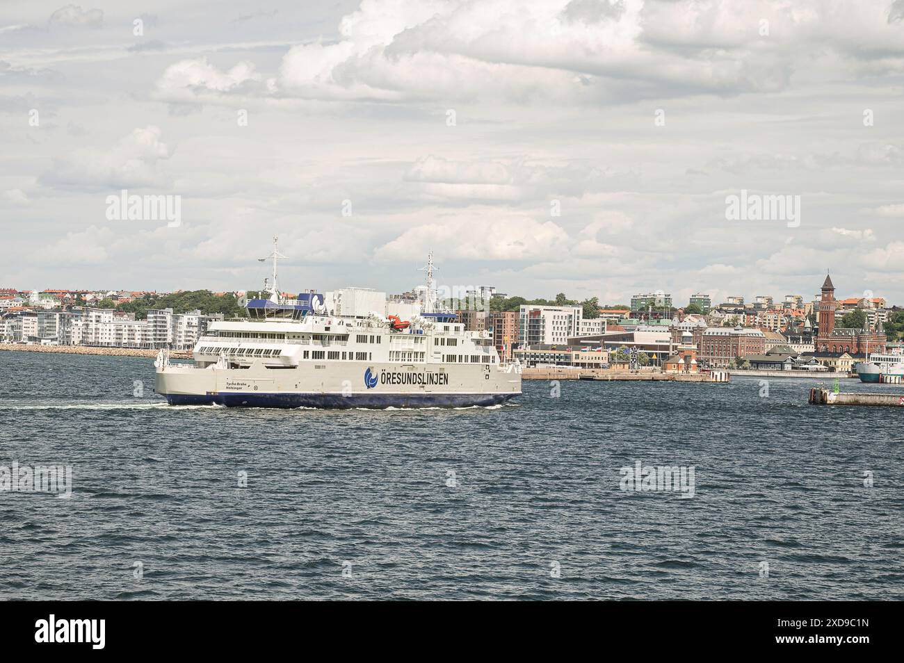 Ferry de passagers entre le Danemark et la Suède, 16 juin 2024 Banque D'Images