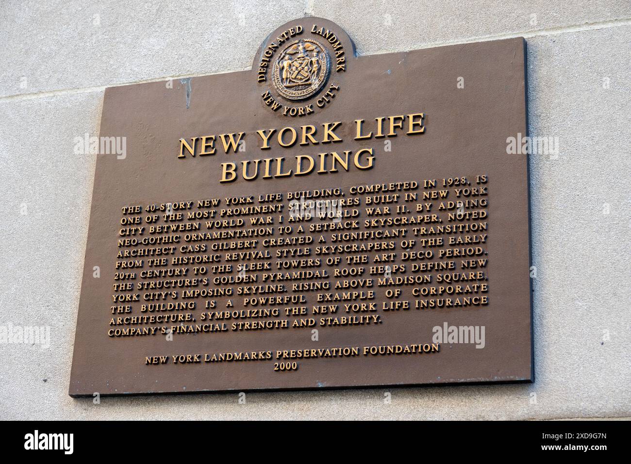 New York Life Insurance Company Building est un monument historique, New York City, USA 2024 Banque D'Images