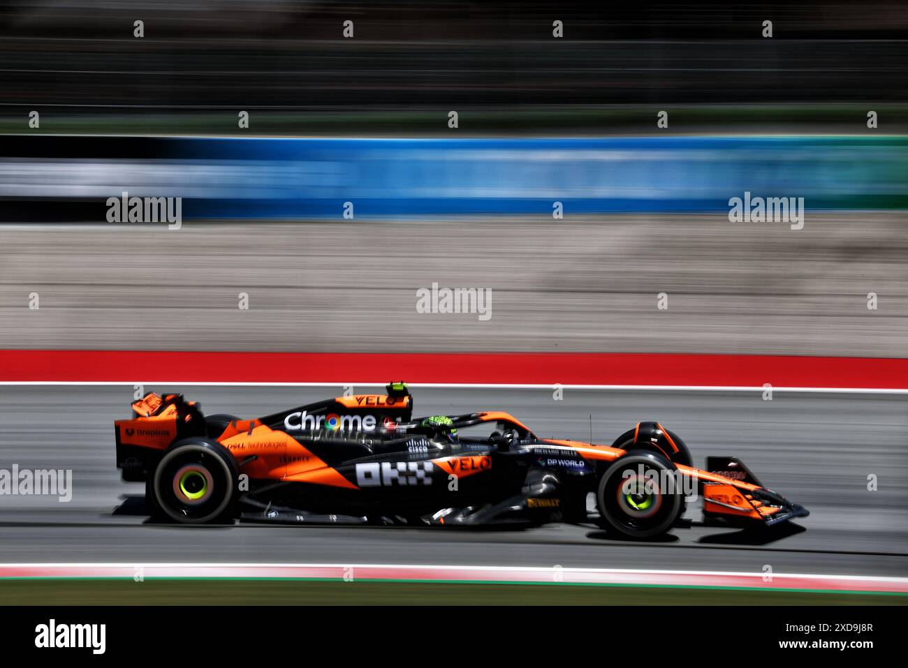 Barcelone, Espagne. 21 juin 2024. Lando Norris (GBR) McLaren MCL38. Championnat du monde de formule 1 21.06.2024, Rd 10, Grand Prix d'Espagne, Barcelone, Espagne, journée d'entraînement. Le crédit photo devrait se lire : XPB/Alamy Live News. Banque D'Images