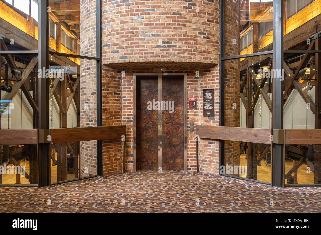 Intérieur du Columbus Convention & Trade Center sur le front de mer de la rivière Chattahoochee à Columbus, Géorgie. (ÉTATS-UNIS) Banque D'Images