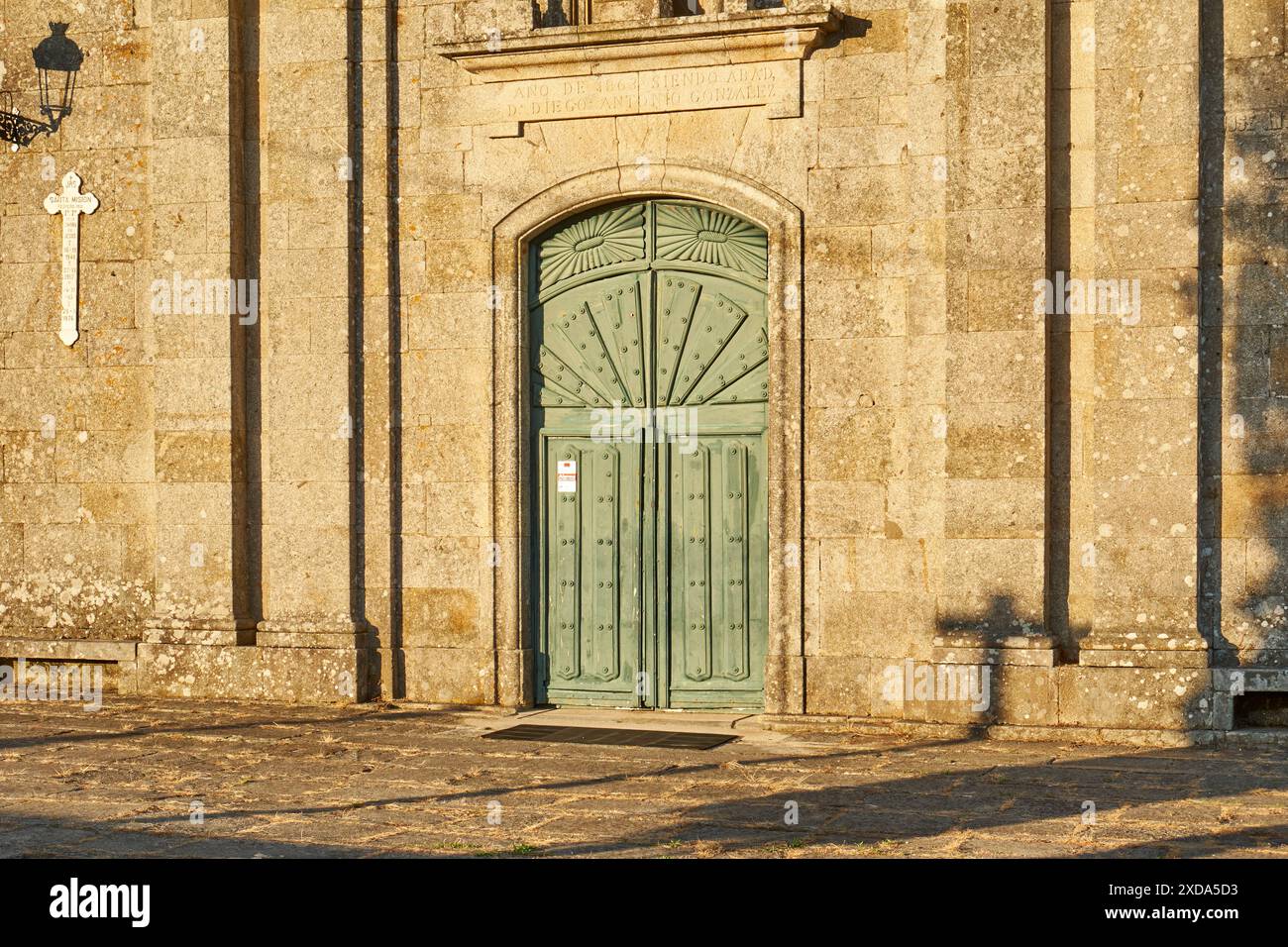 Iglesia de San Lourenzo de Salcidos, A Guarda, Espagne Banque D'Images