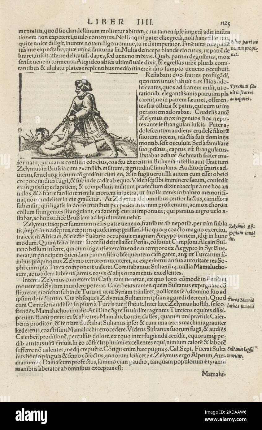 Sultan ottoman Selim le Grim. Le tyran fait rage contre les frères… MUNSTER 1572 Banque D'Images