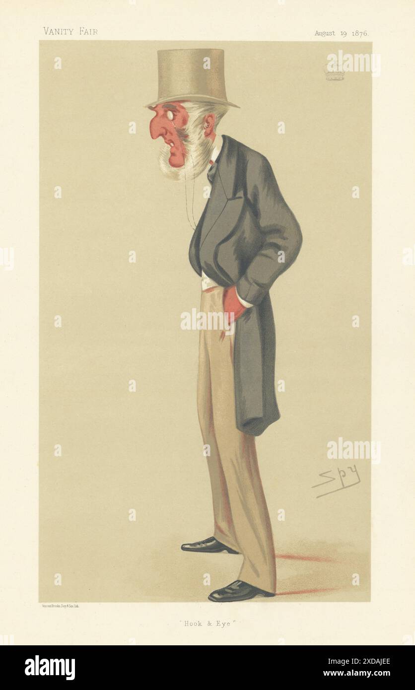 LE DESSIN ANIMÉ de L'ESPION VANITY FAIR Charles Crespigny, 2nd Baron Vivian. Bodmin MP 1876 Banque D'Images