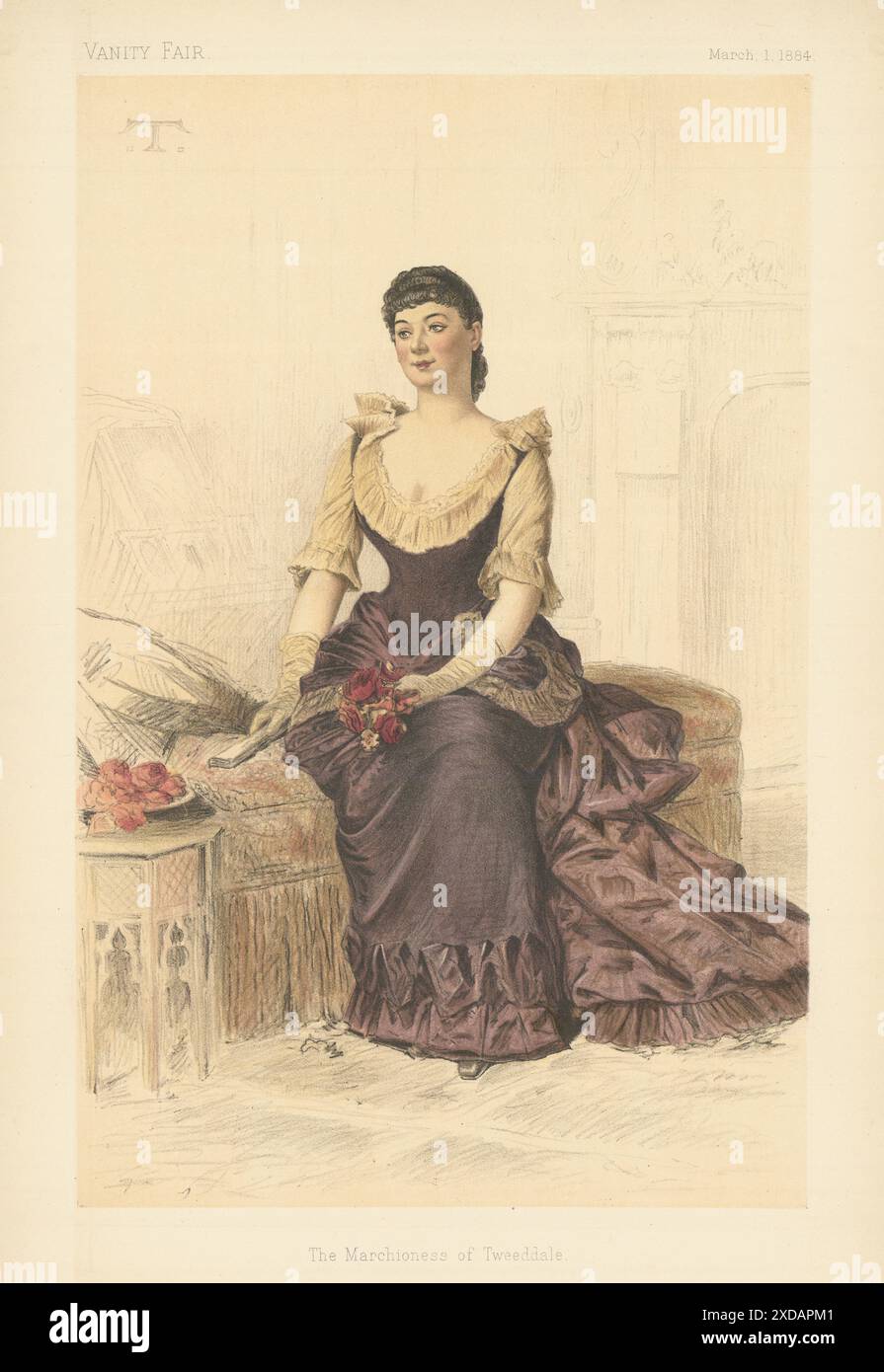 VANITY FAIR ESPION BANDE DESSINÉE Marchioness de Tweedale. Mesdames. Par T 1884 vieux imprimé Banque D'Images