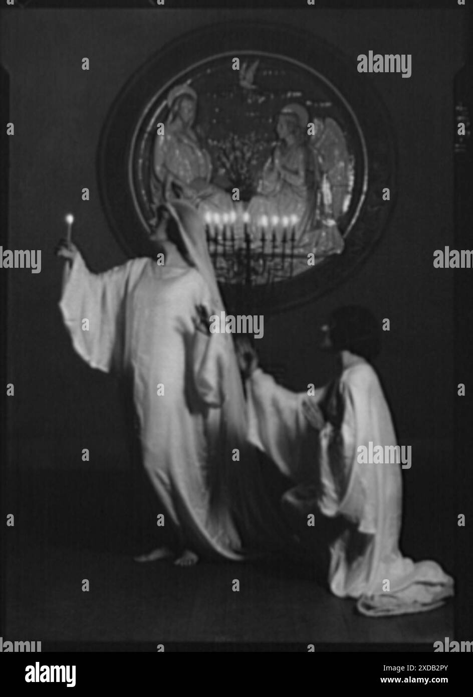 Guthrie danseurs dans l'église de marque. Collection de photographies Genthe. Banque D'Images