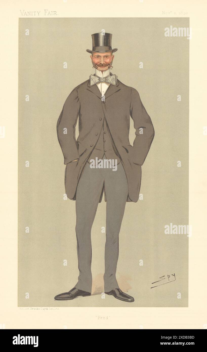 CARICATURE D'ESPION DE VANITY FAIR Frederick Courtenay Morgan. South Monbucshire MP 1893 Banque D'Images