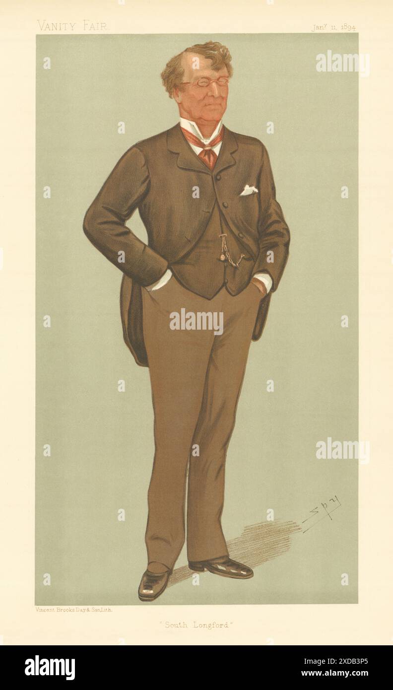 VANITY FAIR SPY CARICATURE Edward Blake « South Longford » MP. Nationaliste irlandais 1894 Banque D'Images