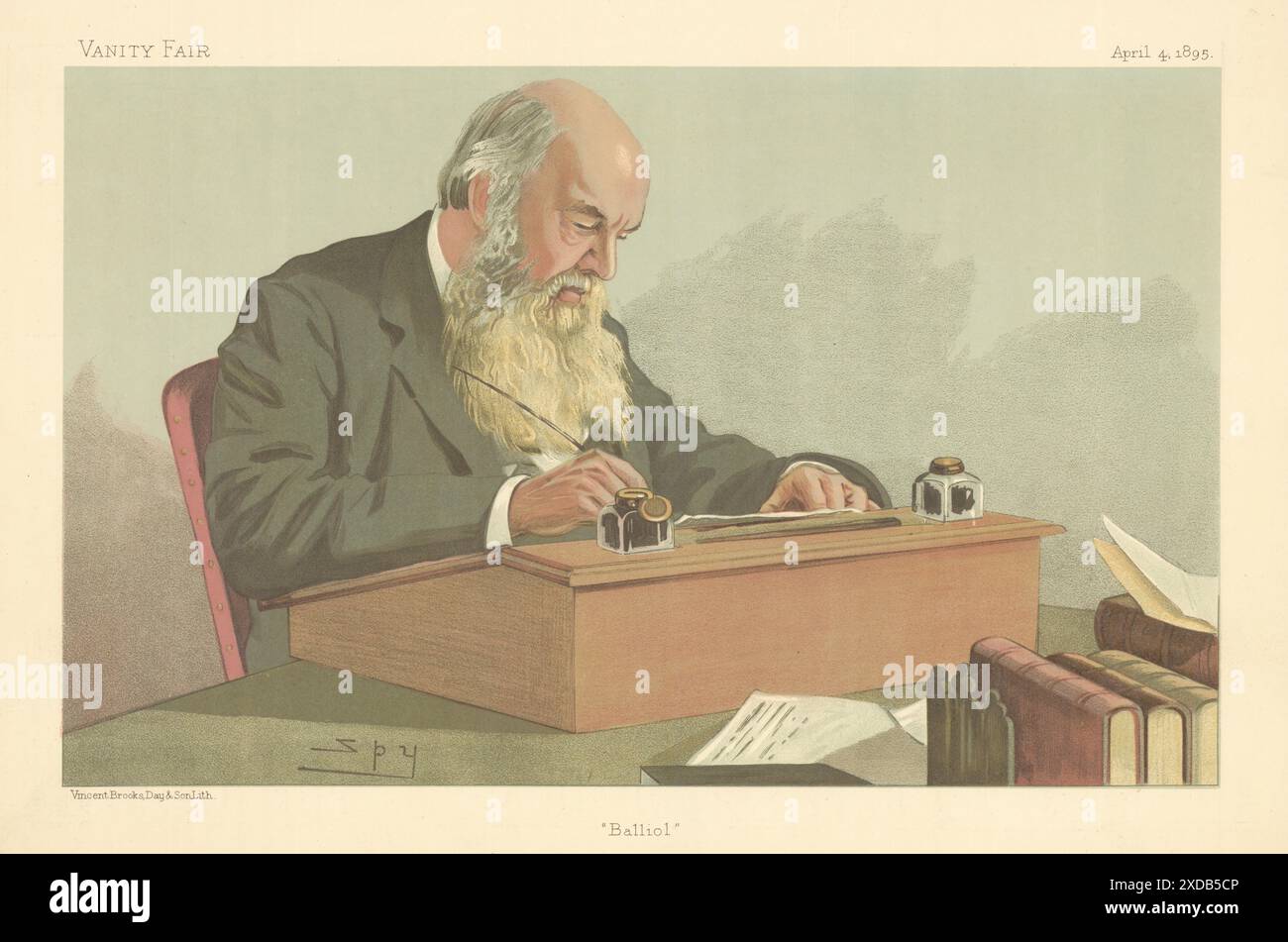 VANITY FAIR SPY CARICATURE Edward Caird 'The Master of Balliol' College Oxford 1895 Banque D'Images