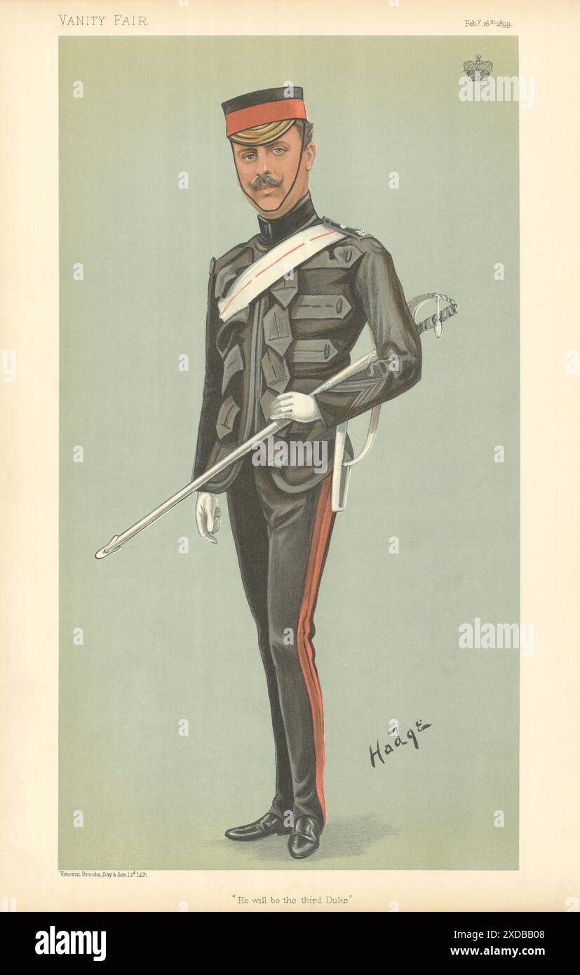 LE DESSIN ANIMÉ de L'ESPION VANITY FAIR James Hamilton 'il sera le duc 3rd' Abercorn 1899 Banque D'Images