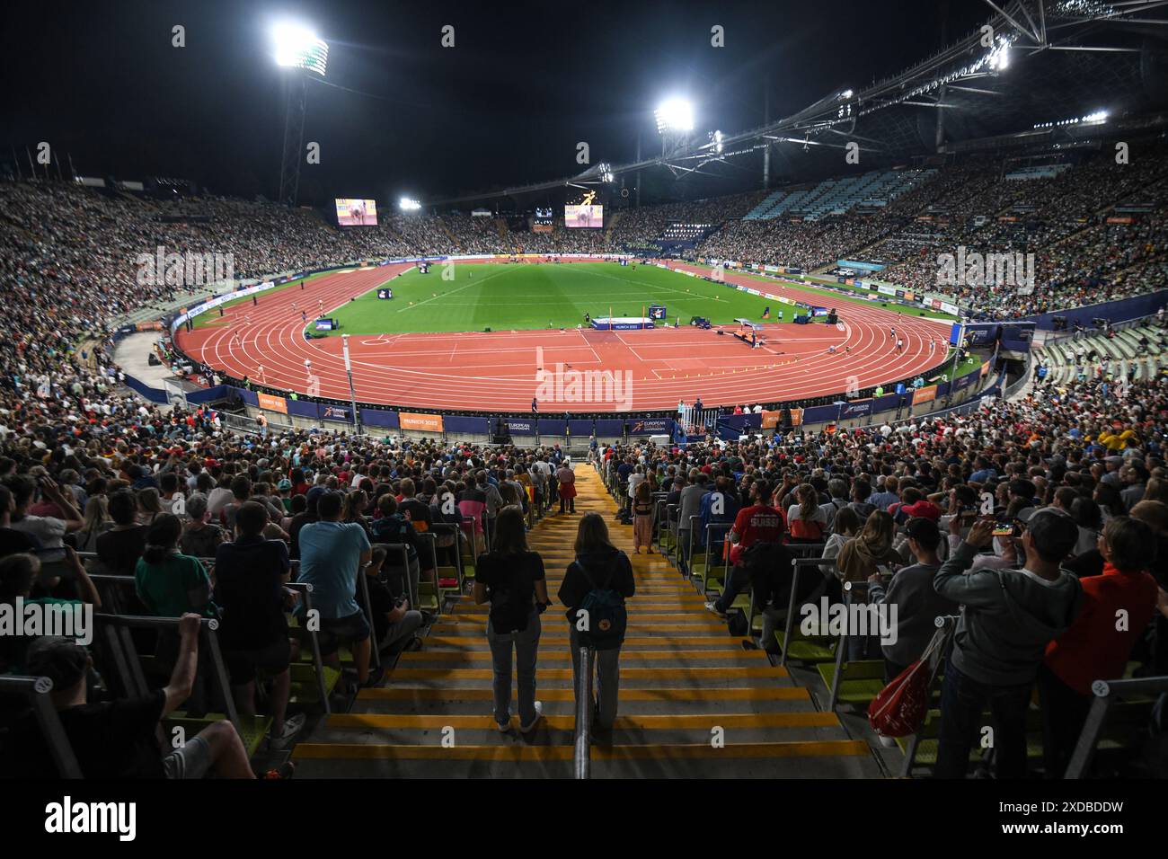 Olympiastadion, Munich. Allemagne Banque D'Images