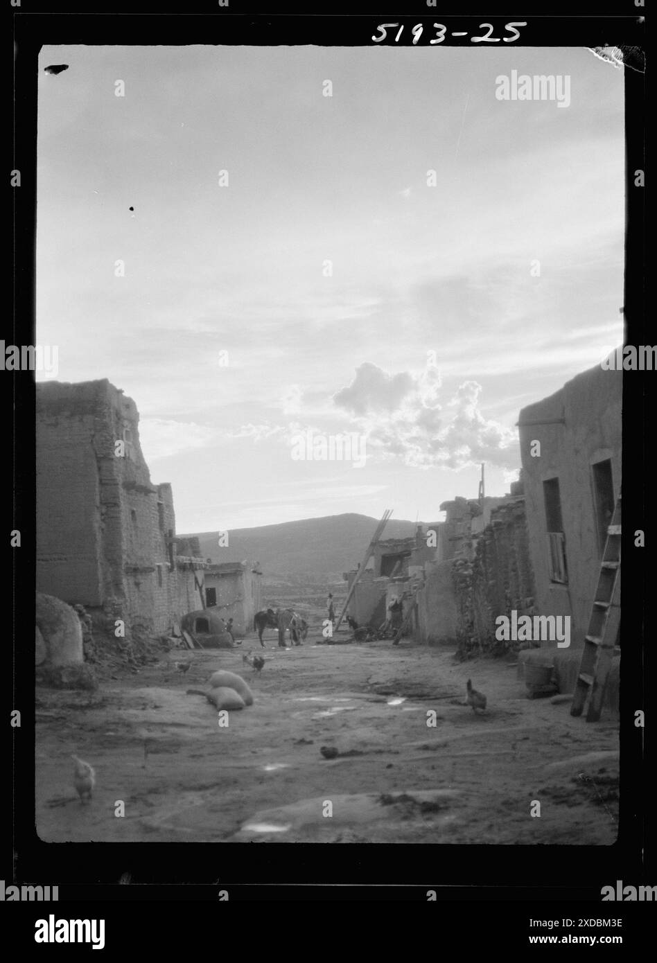 Acoma, Nouveau-Mexique vues sur la région. Collection de photographies Genthe. Banque D'Images