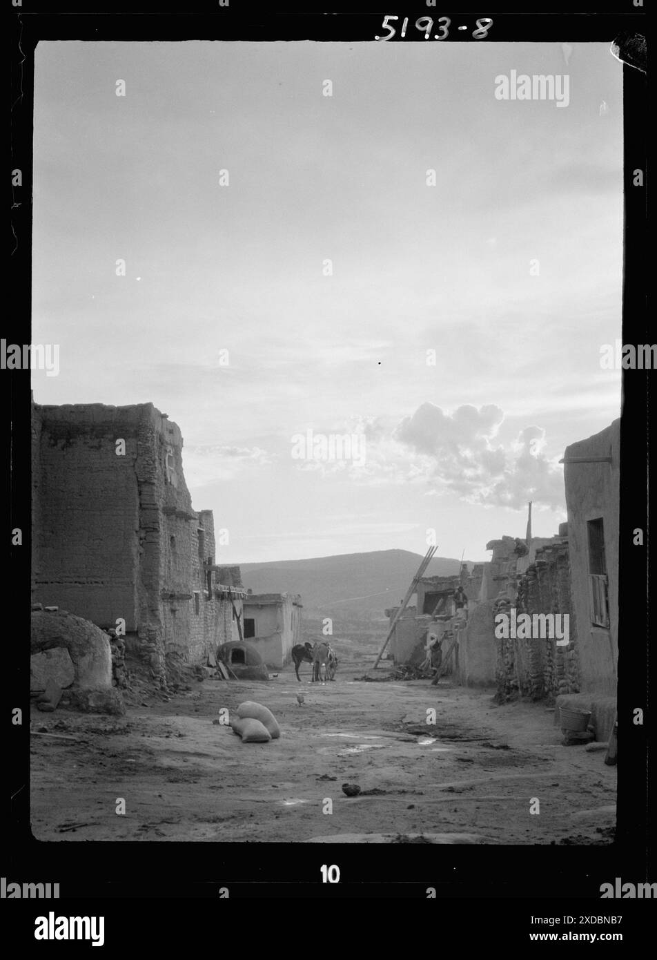 Acoma, Nouveau-Mexique vues sur la région. Collection de photographies Genthe. Banque D'Images